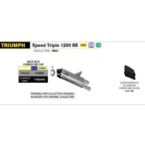 Escape Race Tech titanio Triumph Speed Triple 1200 RS-RR 21- Â· 4